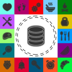 server database connections computer backup vector image