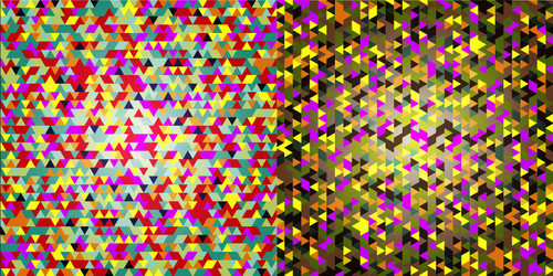 set of abstract triangle pattern background vector image