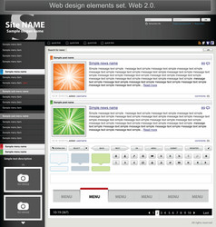 Website Elements & UI Kit vector image
