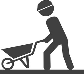 worker construction male icon vector