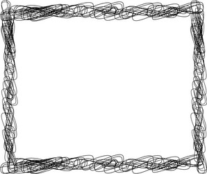 sketch scribble rectangular photo picture frame vector image