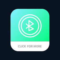 bluetooth ui user interface mobile app button vector image