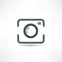 Creative black abstract camera logo design symbol Vector Image