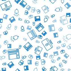 set line website template lock on computer vector image