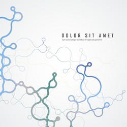 abstract connecting dots and lines network vector image