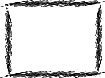 sketch scribble rectangular photo picture frame vector image