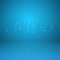 Binary Code Stream vector image