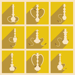 flat with shadow concept and mobile application vector image
