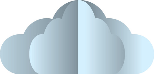 Cute kawaii cloud cartoon Royalty Free Vector Image