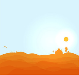 Desert Royalty Free Vector Image - VectorStock