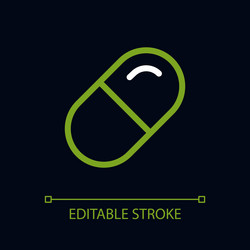 medication pixel perfect color linear ui icon vector image