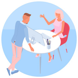 concept of teamwork and workflow vector image