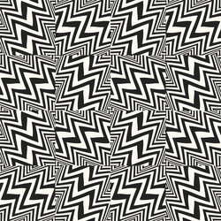 monochrome glitch effect textured zigzag pattern vector image