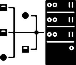 Server Icon - Data Access vector image