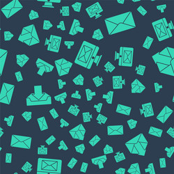 set monitor and envelope download inbox vector image