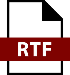 file name extension rtf type vector image