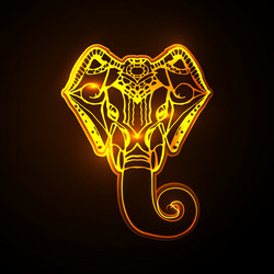 Head ganesha vector