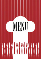 Menu card vector