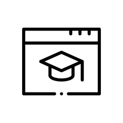 online game icon thin linear style design vector image