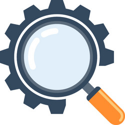 search engine optimization flat web icon concept vector image