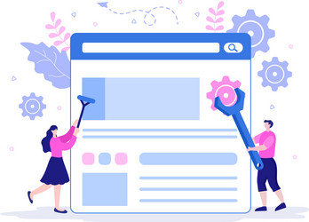 setting to teamwork on finding new ideas launch vector image