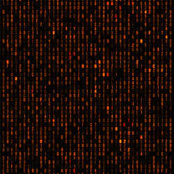 Hexadecimal Code Matrix Background vector image