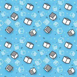 seamless pattern colorful with 3d vector image
