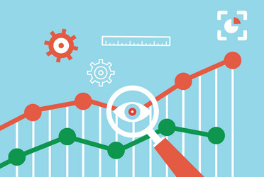 Web Analytics Data Visualization vector image