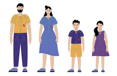 Lymphatic System In Obese Body Royalty Free Vector Image