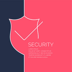 modern linear background for protection vector