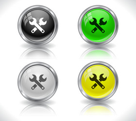 web design buttons vector image