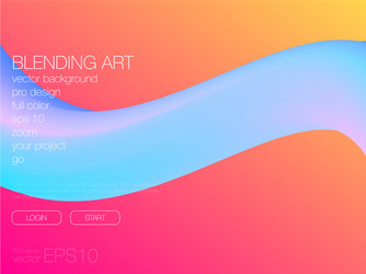 abstract blend background template for web site vector image