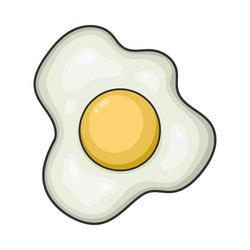 Fried chicken egg Royalty Free Vector Image - VectorStock
