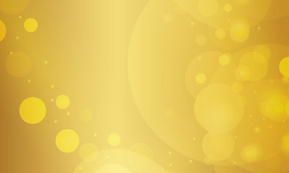 abstract bokeh lights effect with gold background vector image