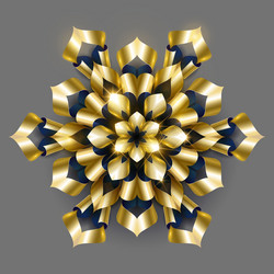 Golden luxury background gold snowflake vector