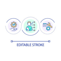 Software Loop Concept Icon vector image