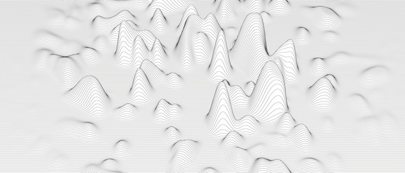 Abstract background with distorted line shapes vector