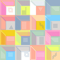 geometric abstract seamless pattern simple motif vector image