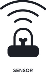 sensor isolated icon simple element from smart vector image