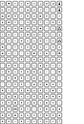 set of universal icons for web and mobile vector image