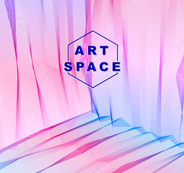 abstract artistic background for design linear 3d vector image
