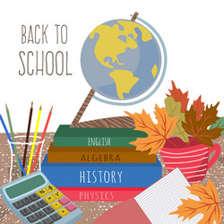 Back to School Stationery Vector Image