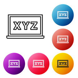 black line xyz coordinate system on chalkboard vector image