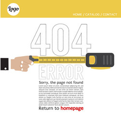 page not found error 404 vector image