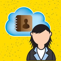 cloud computing design vector image