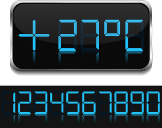 digital thermometer vector image