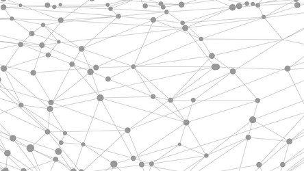 dots connected by lines abstract wave minimalist vector image