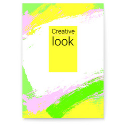poster frame for text in hipster style vector image