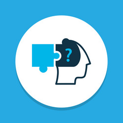 problem solving icon colored symbol premium vector image