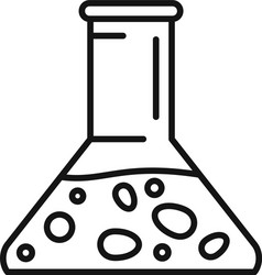 seed farm flask icon outline style vector image